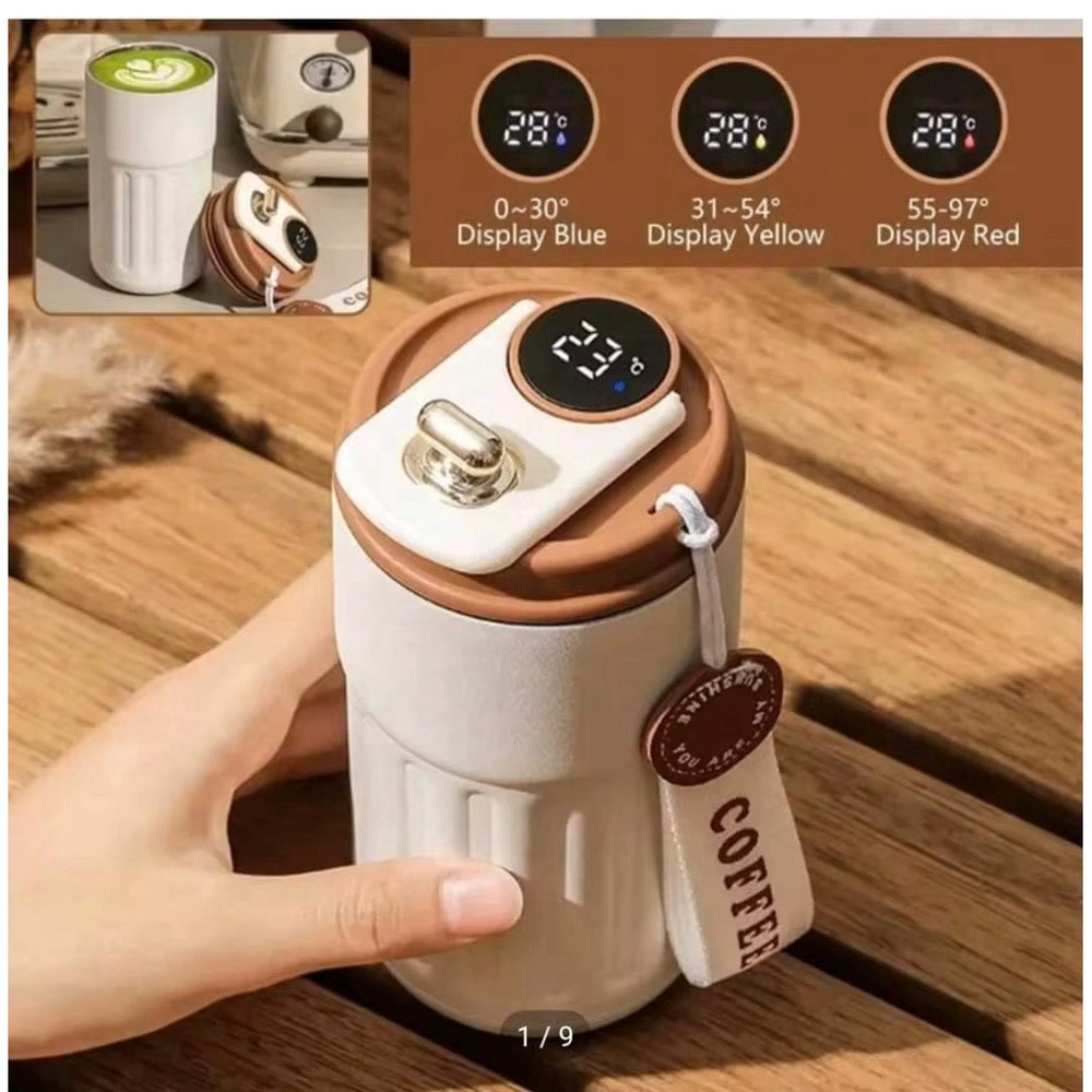 Smart Insulated Mug Stainless Steel Vacuum Thermos Tumbler Cup‎ with LED Display